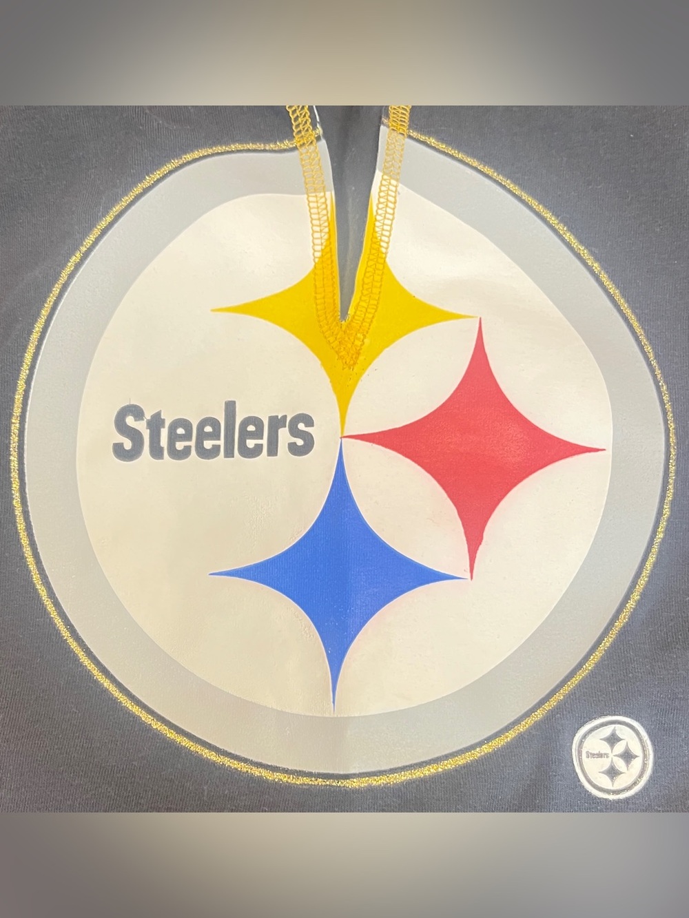 Pittsburgh Steelers Womens Reebok NFL Team Apparel Shirt Medium Cotton Spandex